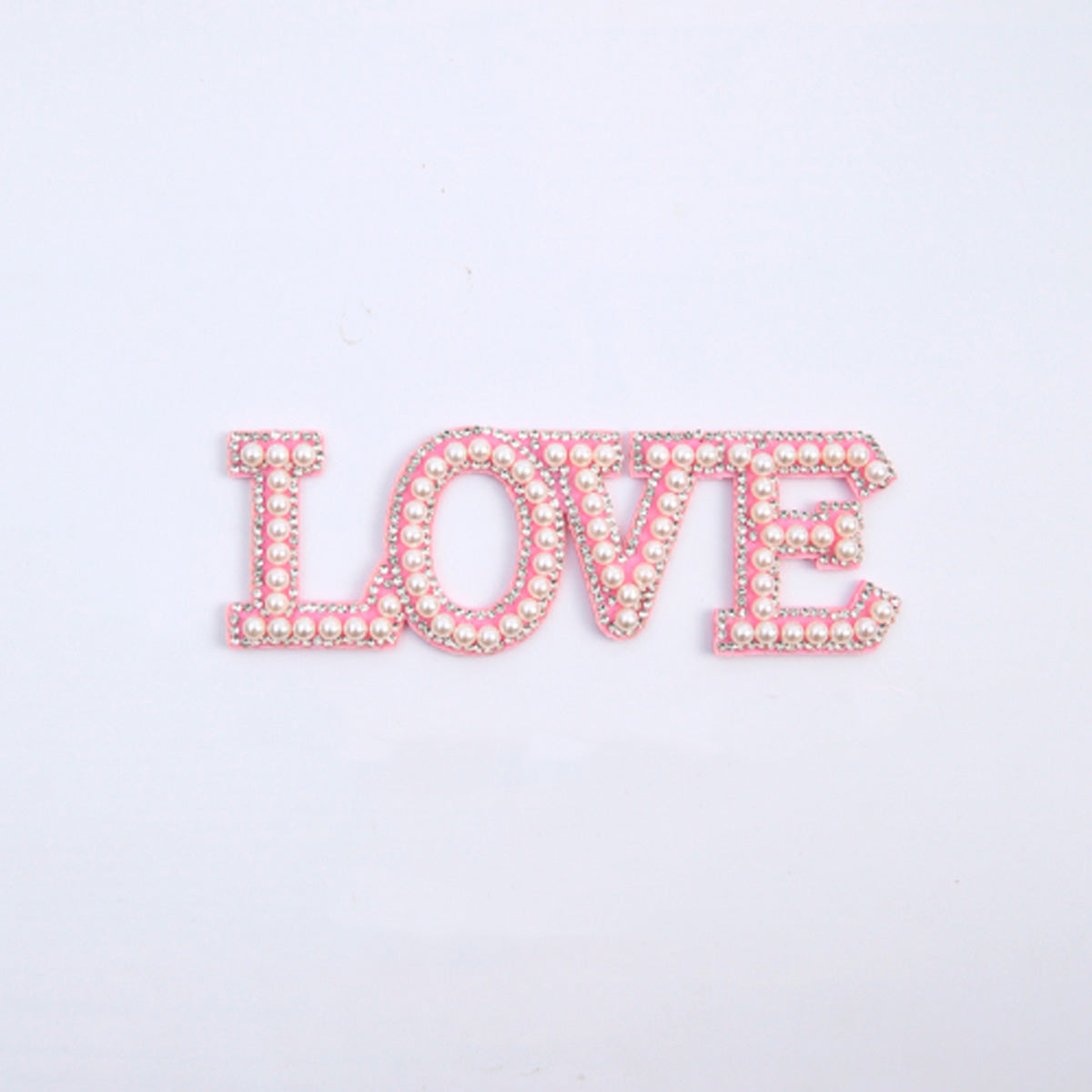 Parche de letras con imitación perla san Valentín | Accesorios Florales