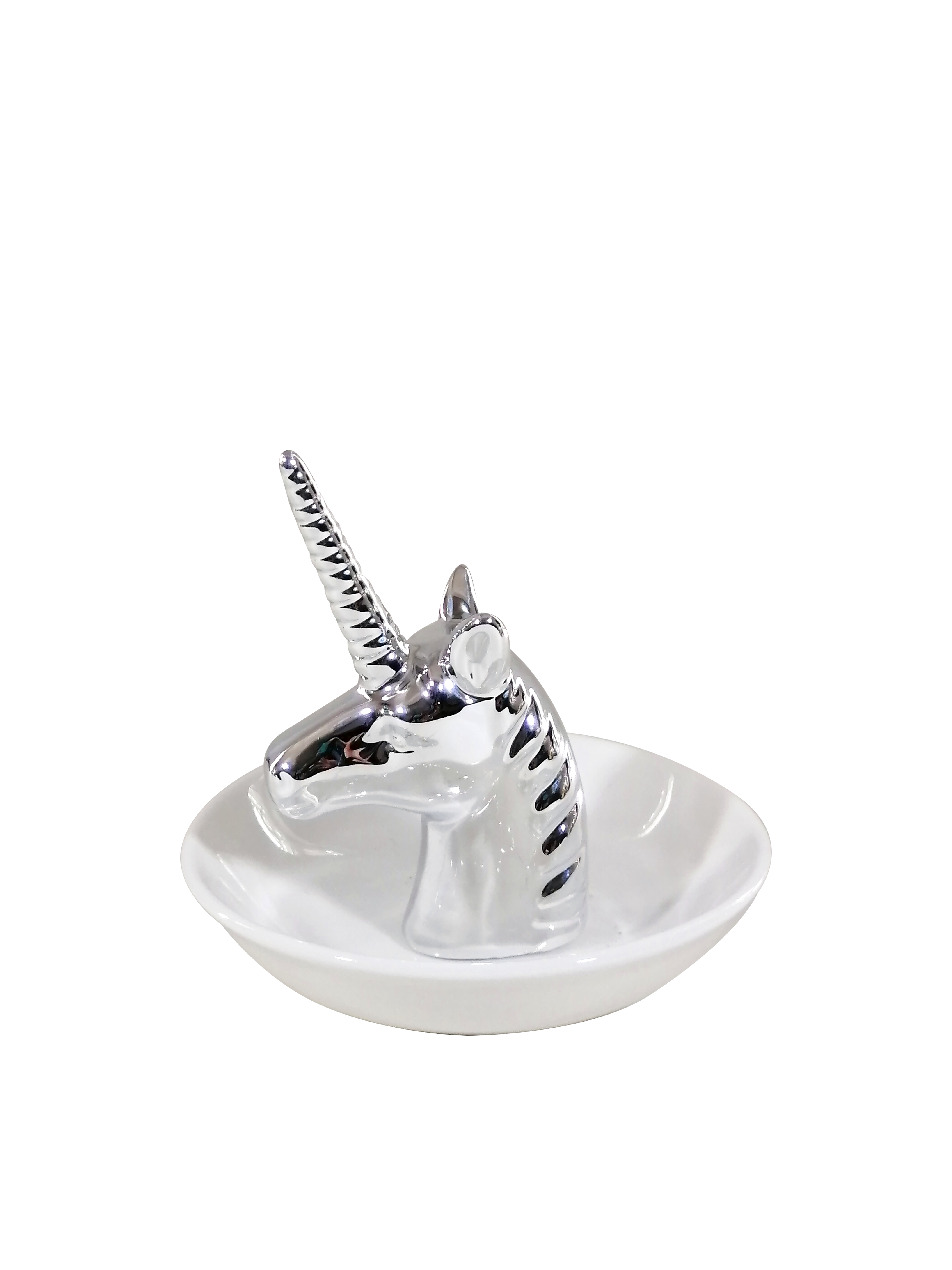 Base Metálica para Anillos y Joyería – Platito Decorativo con Figura Dorada o Plateada