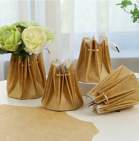 Empaque floral impermeable, caja floral kraft impermeable.