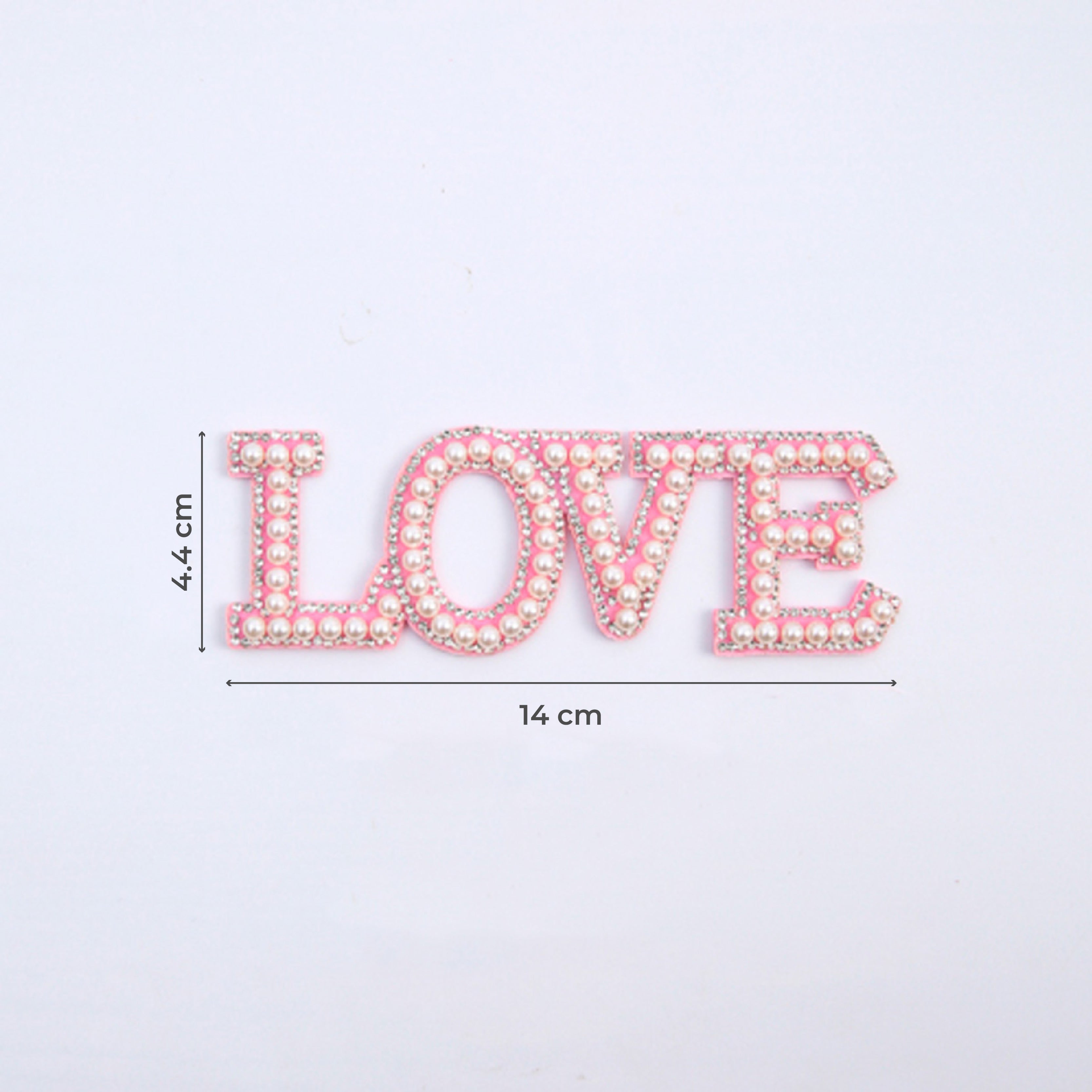 Parche de letras con imitación perla san Valentín | Accesorios Florales