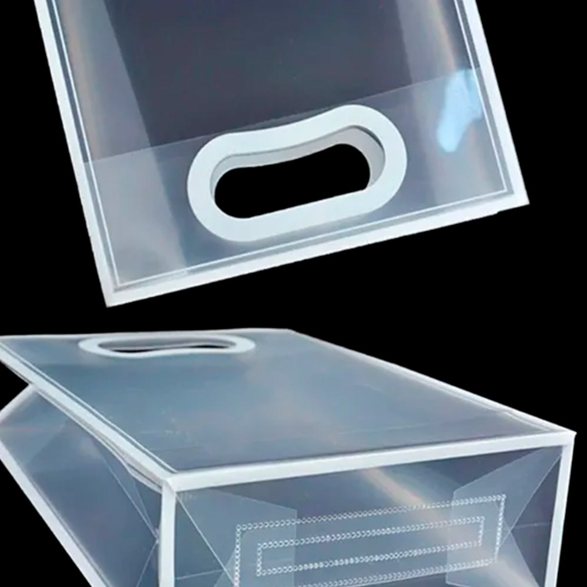 Bolsa de regalo transparente con asas Paq. 10 piezas