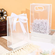 Bolsa de regalo transparente con asas Paq. 10 piezas