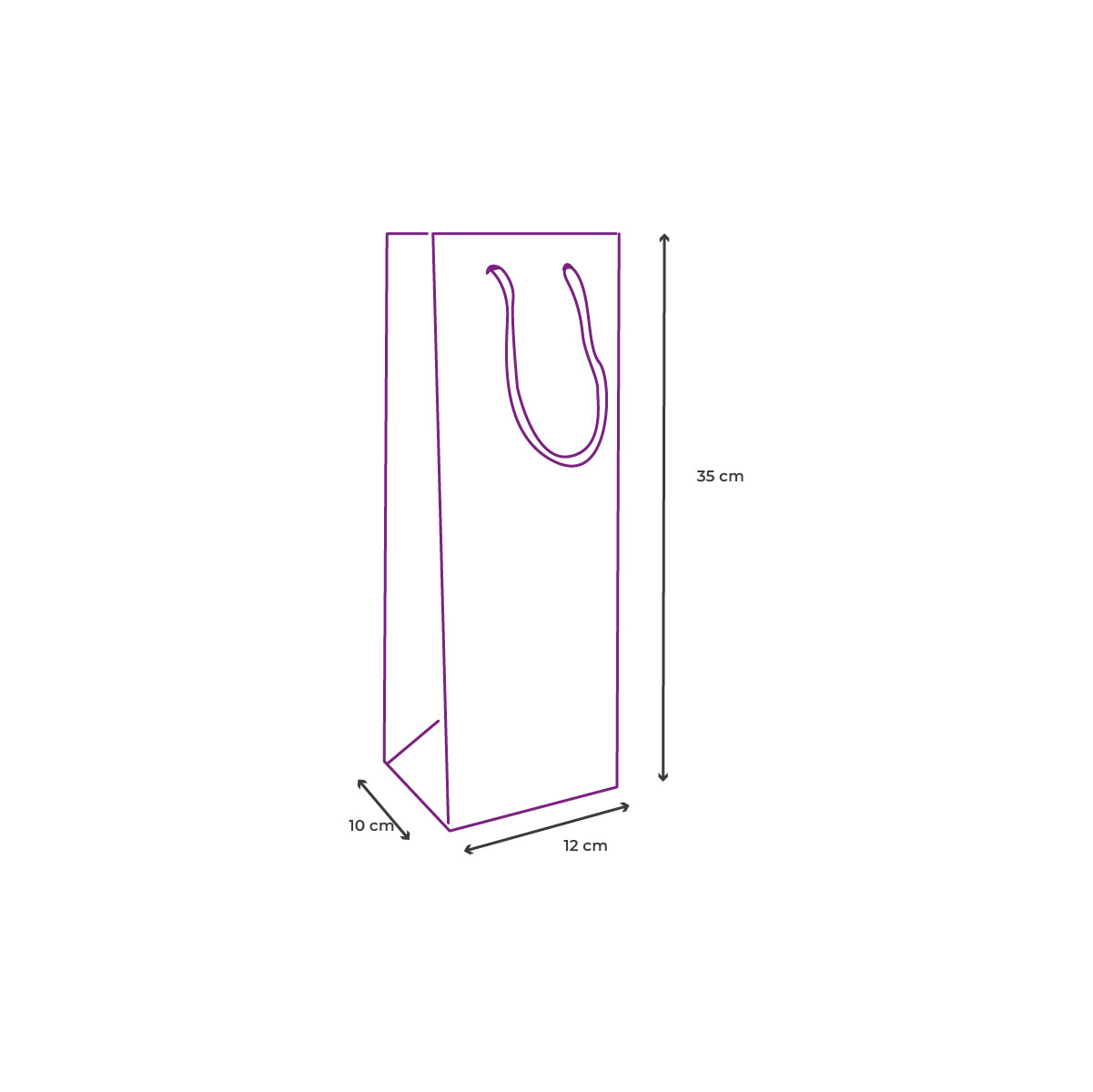 Bolsa de regalo para botella de vino