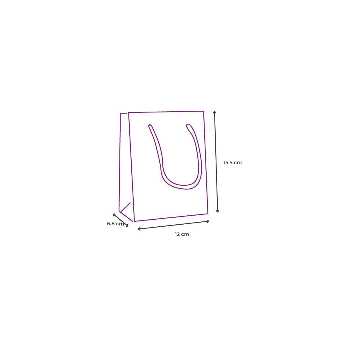 Bolsa de regalo textura cocodrilo