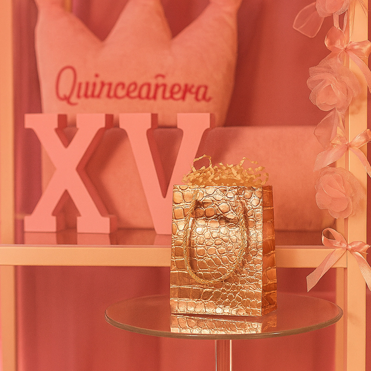 Bolsa de regalo textura cocodrilo