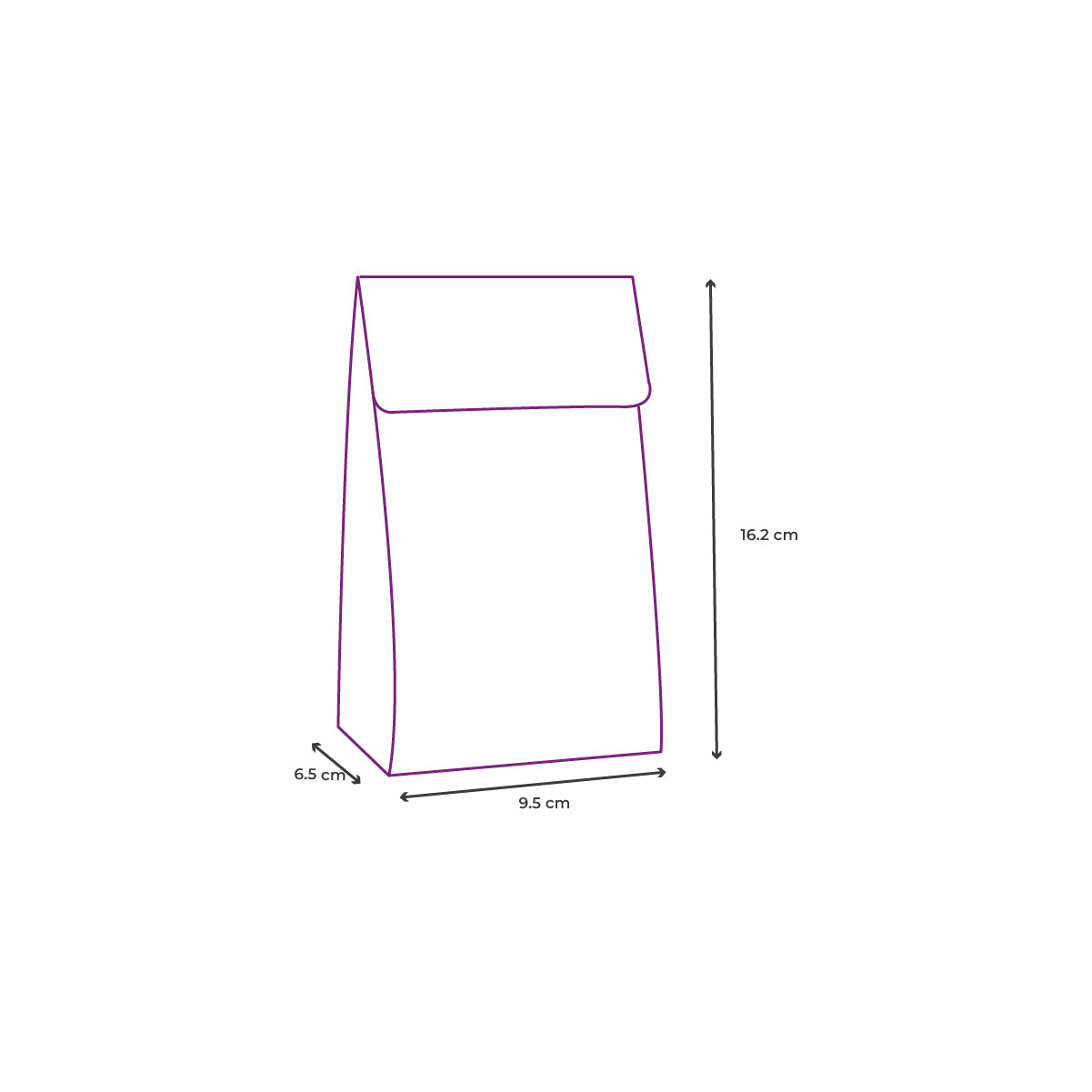 Bolsa papel kraft decorada