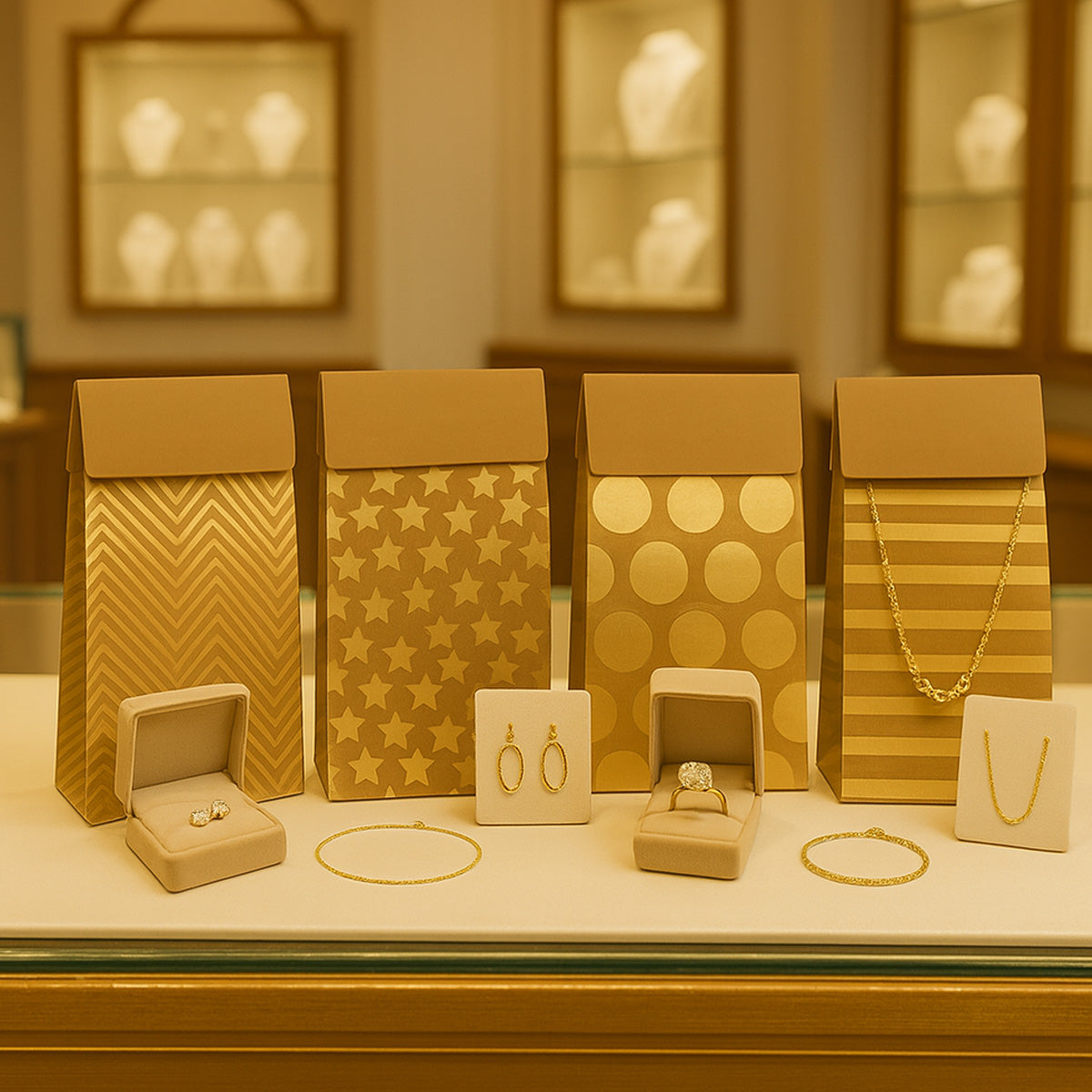 Bolsa papel kraft decorada