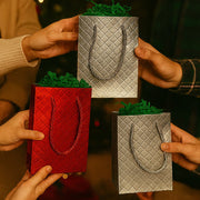 Bolsa de regalo textura de rombos