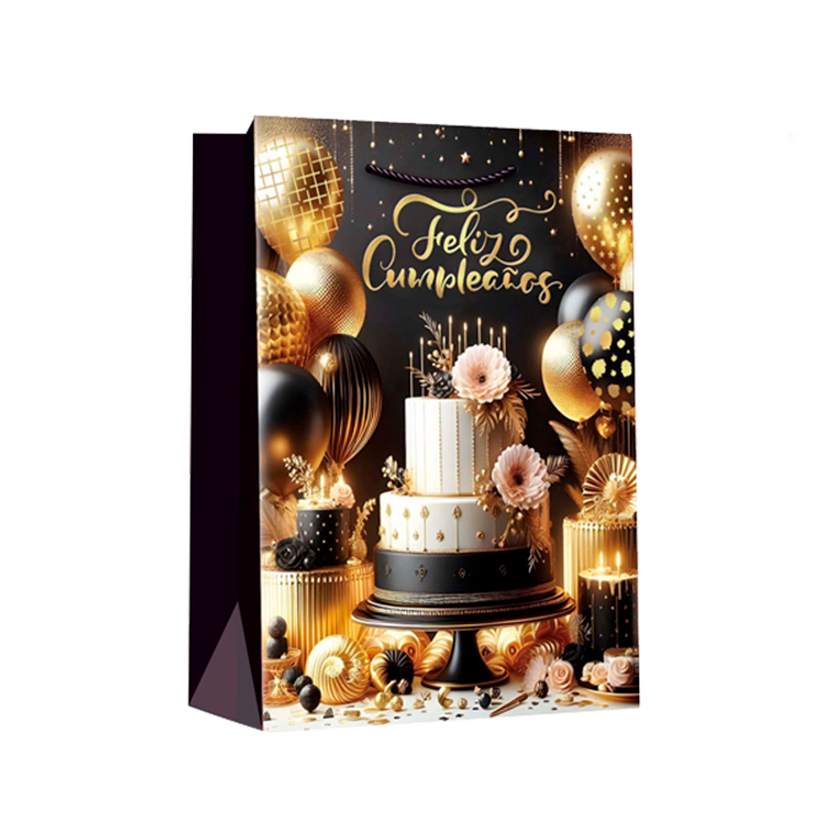 Bolsa para regalo de cumpleaños, diseño pastel