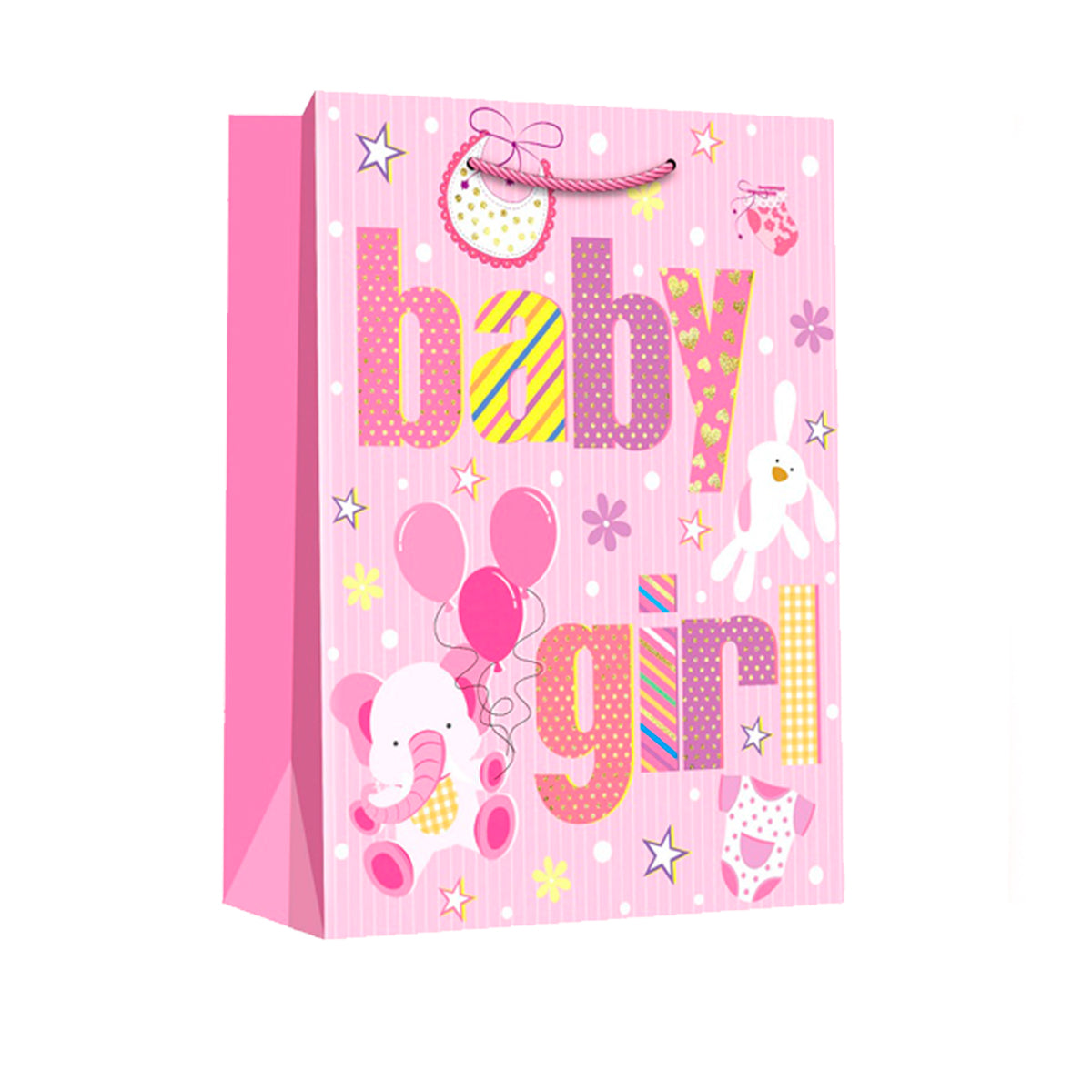 Bolsa de regalo baby shower rosa niña