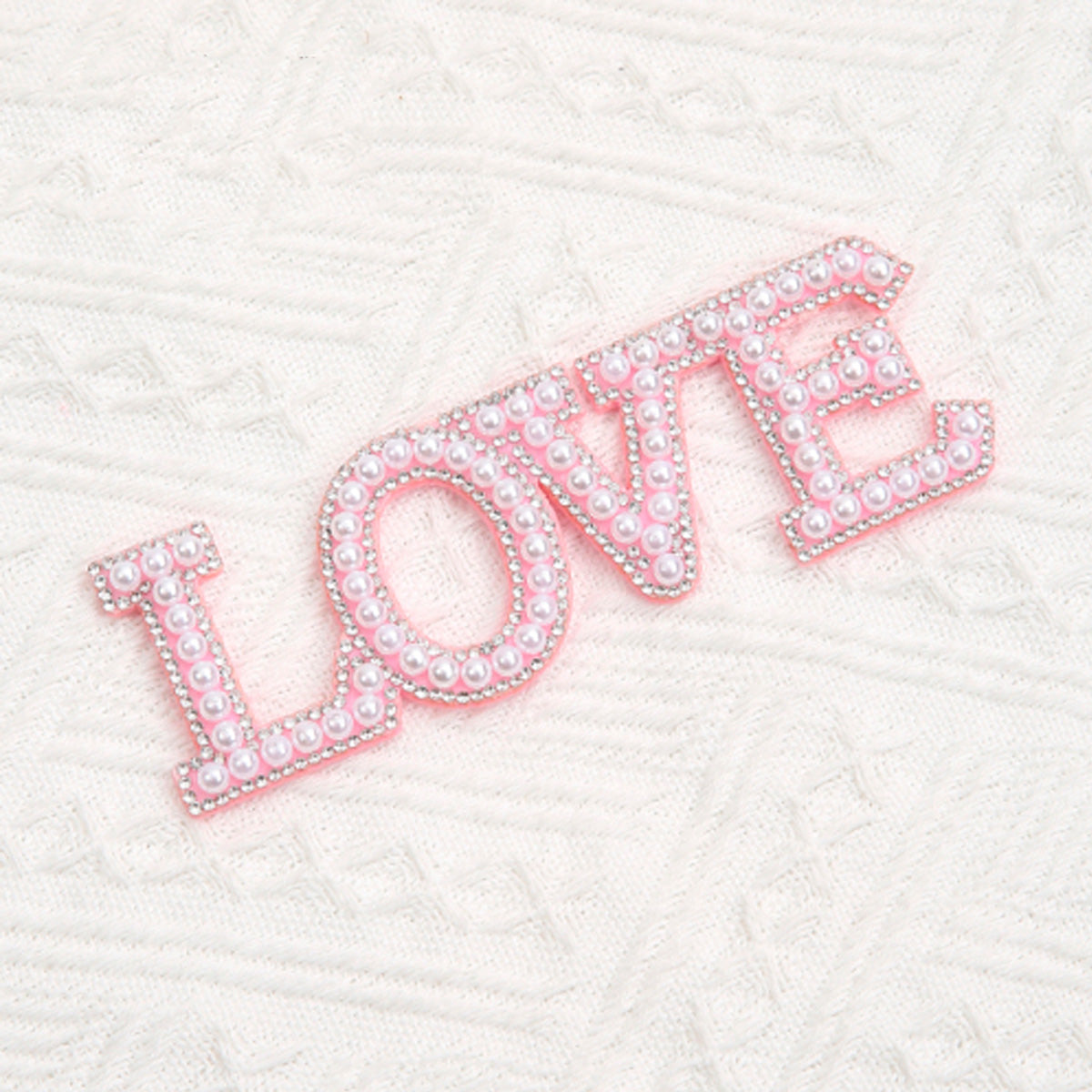 Parche de letras con imitación perla san Valentín | Accesorios Florales