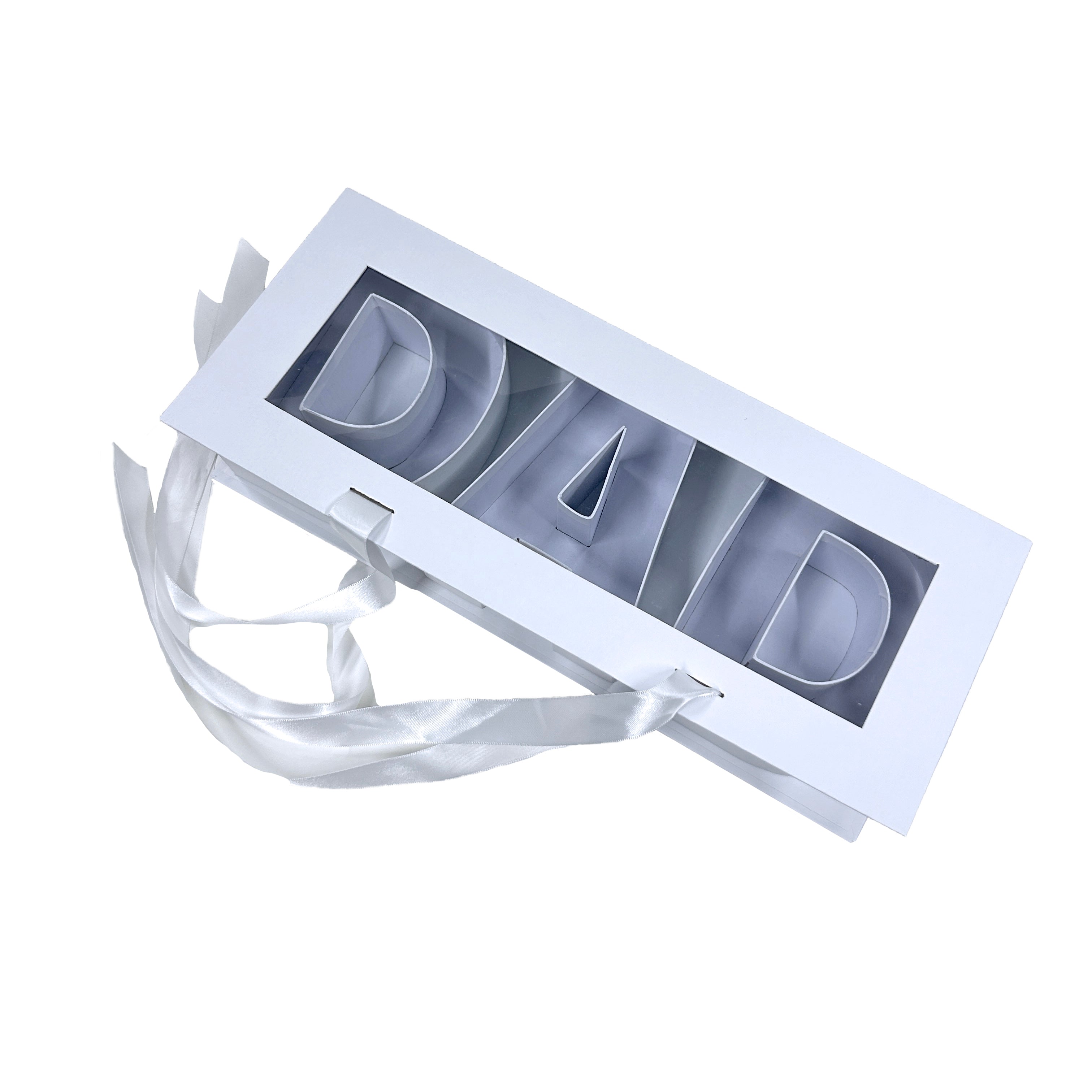 Caja floral día del padre, caja floral para arreglos florales DAD