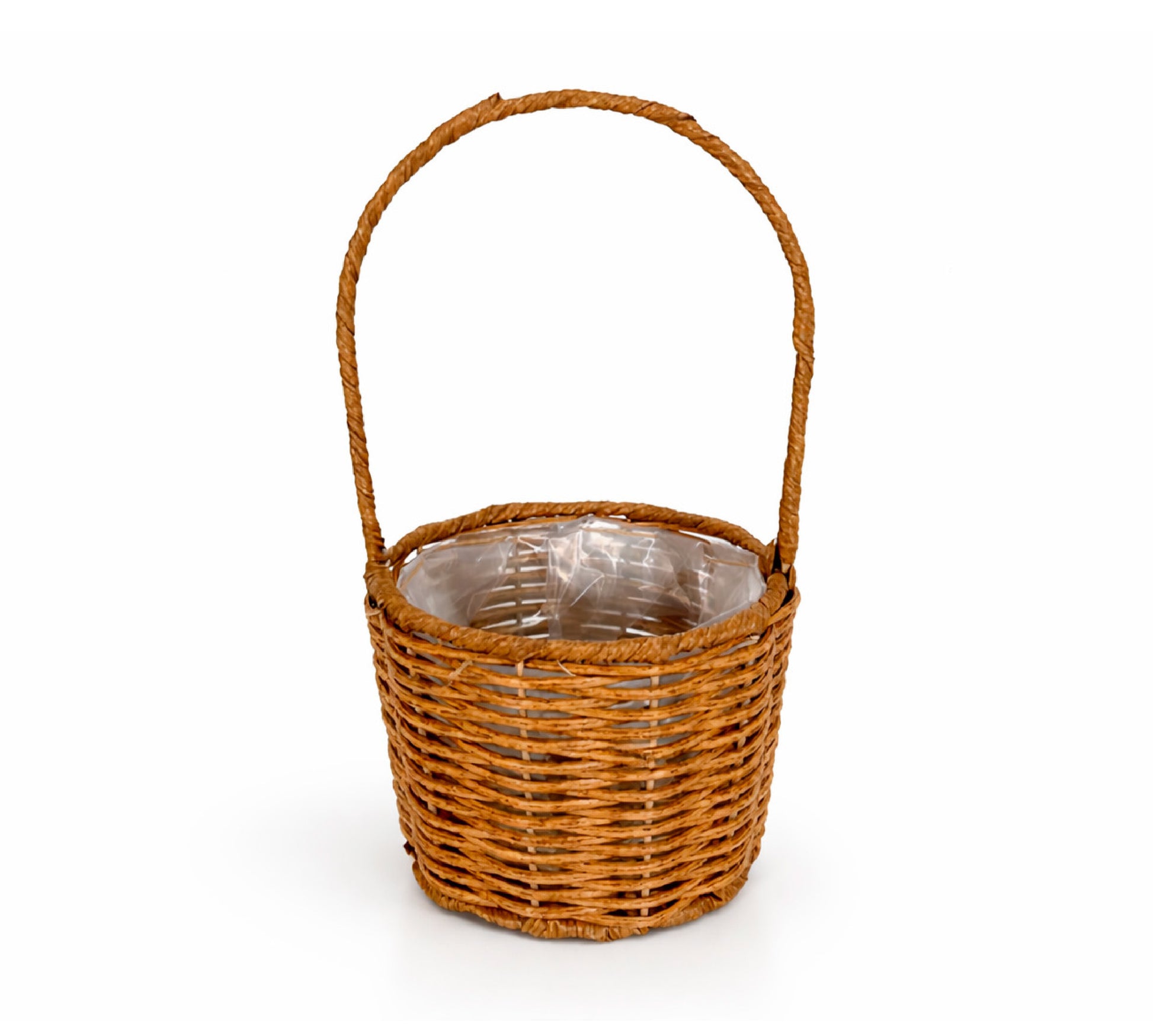 canasta para flores tipo mimbre