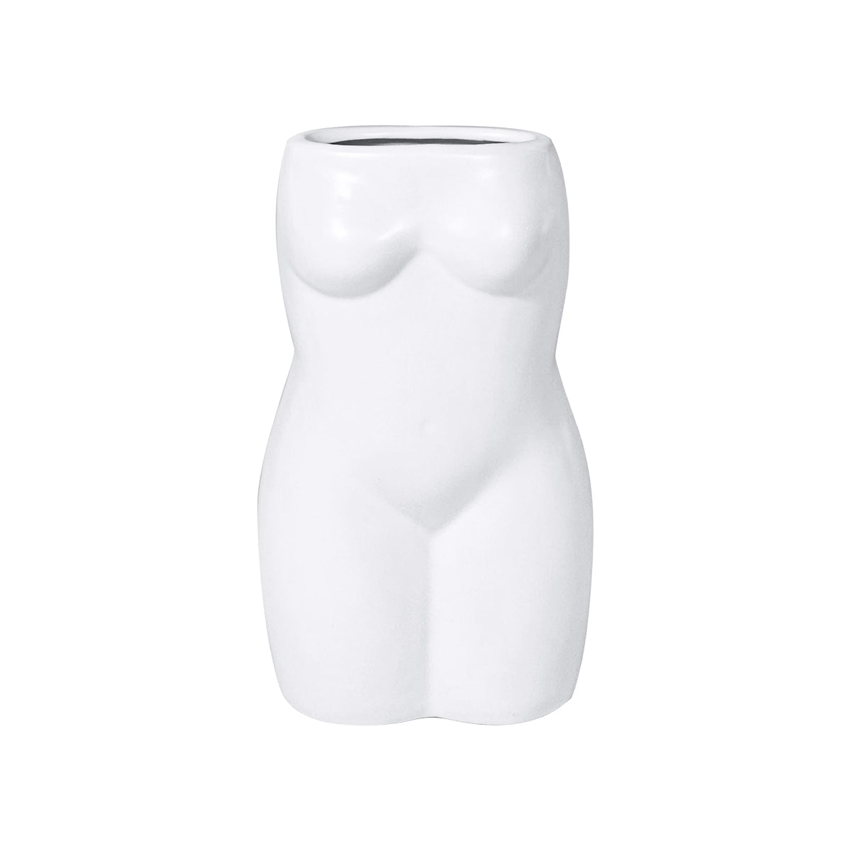 Florero de cerámica en forma de cuerpo femenino mate Set 3 piezas