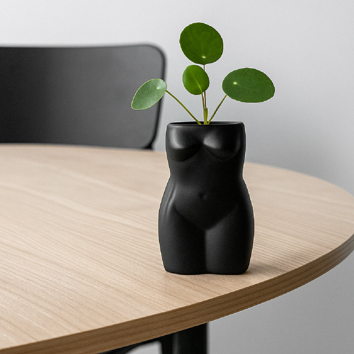 Florero de cerámica en forma de cuerpo femenino mate Set 3 piezas