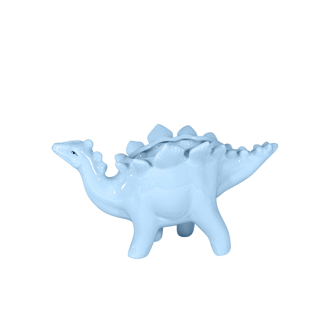 Maceta de cerámica en forma de dinosaurio con picos paq. 3 piezas