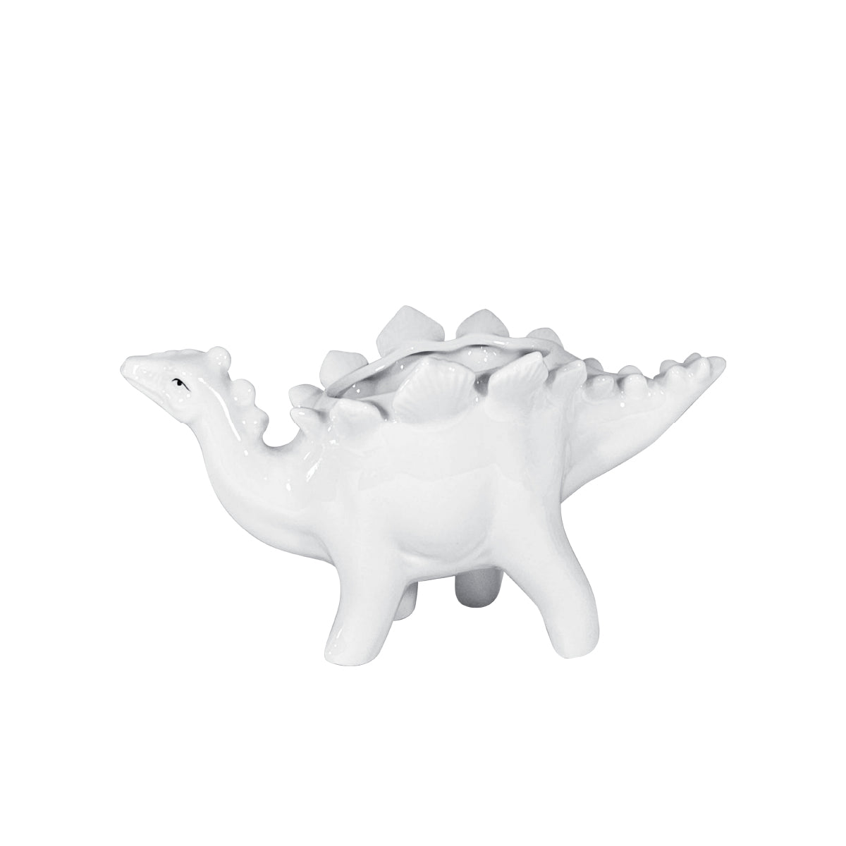 Maceta de cerámica en forma de dinosaurio con picos paq. 3 piezas