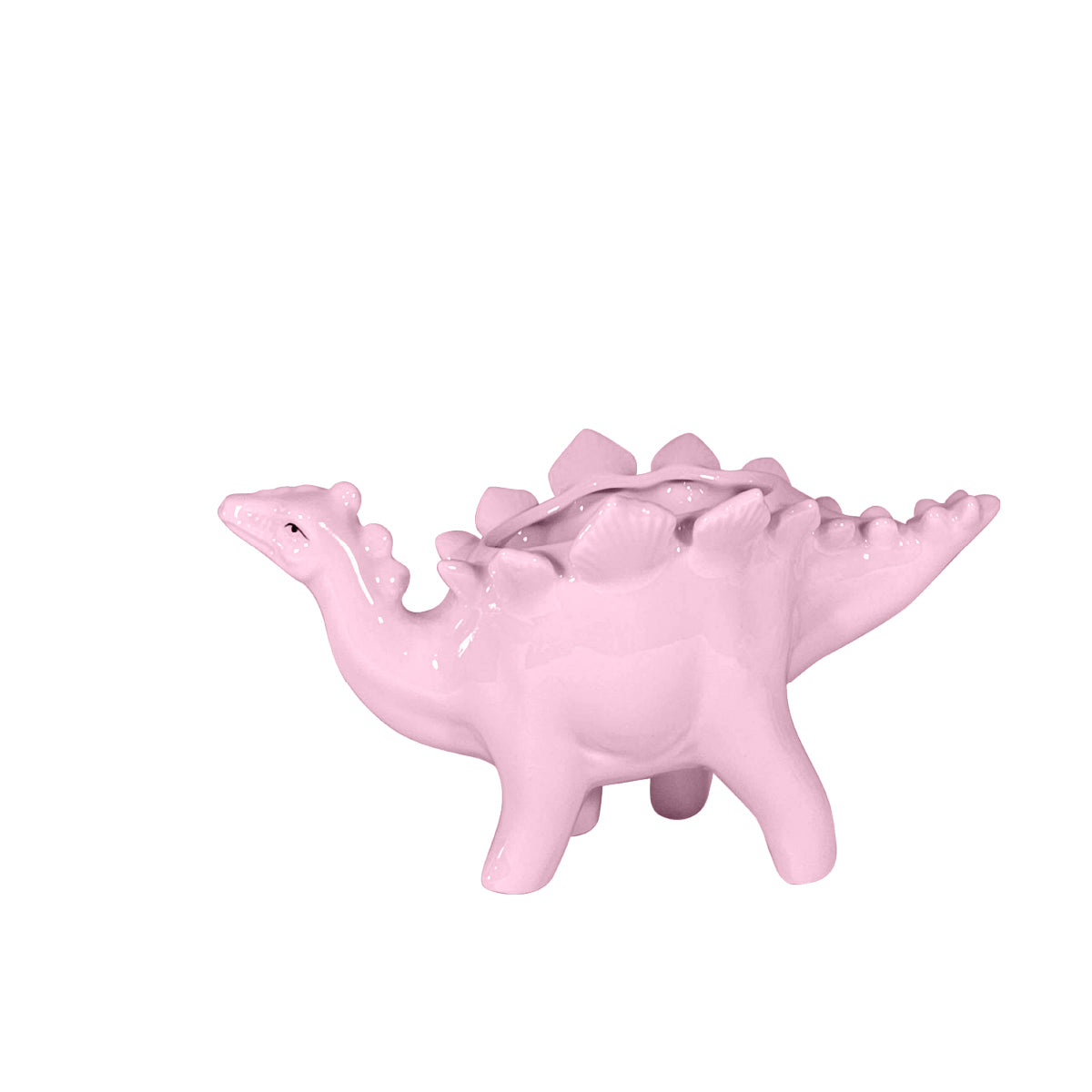 Maceta de cerámica en forma de dinosaurio con picos paq. 3 piezas