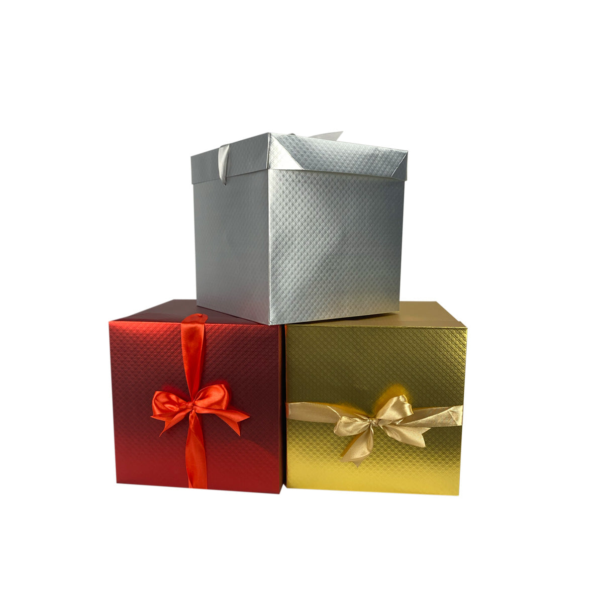 Caja para regalo navideña con moño