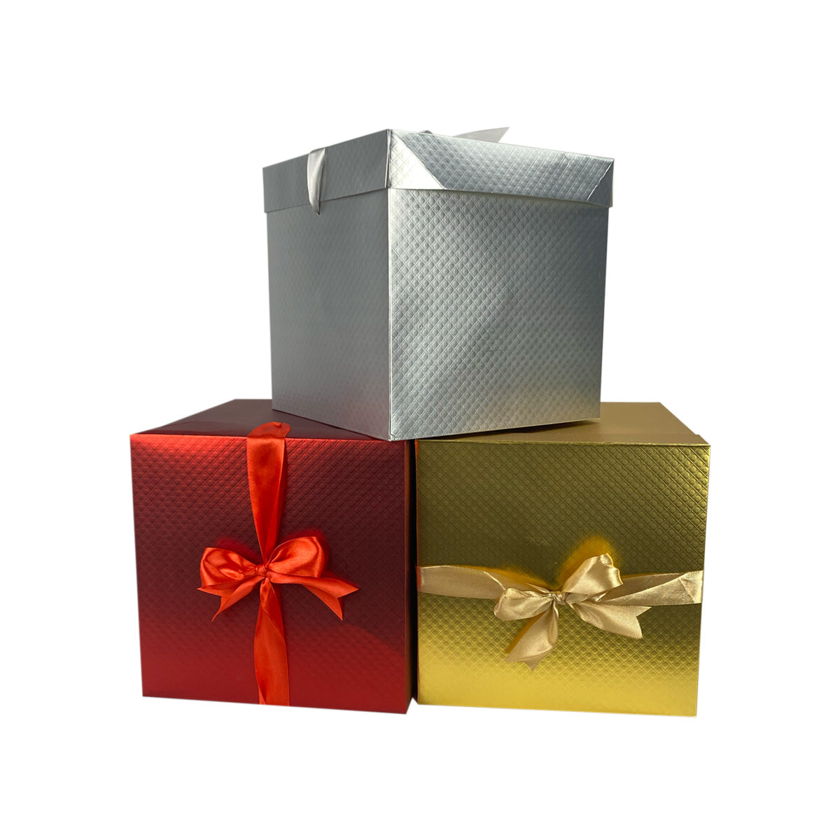 Caja para regalo navideña con moño