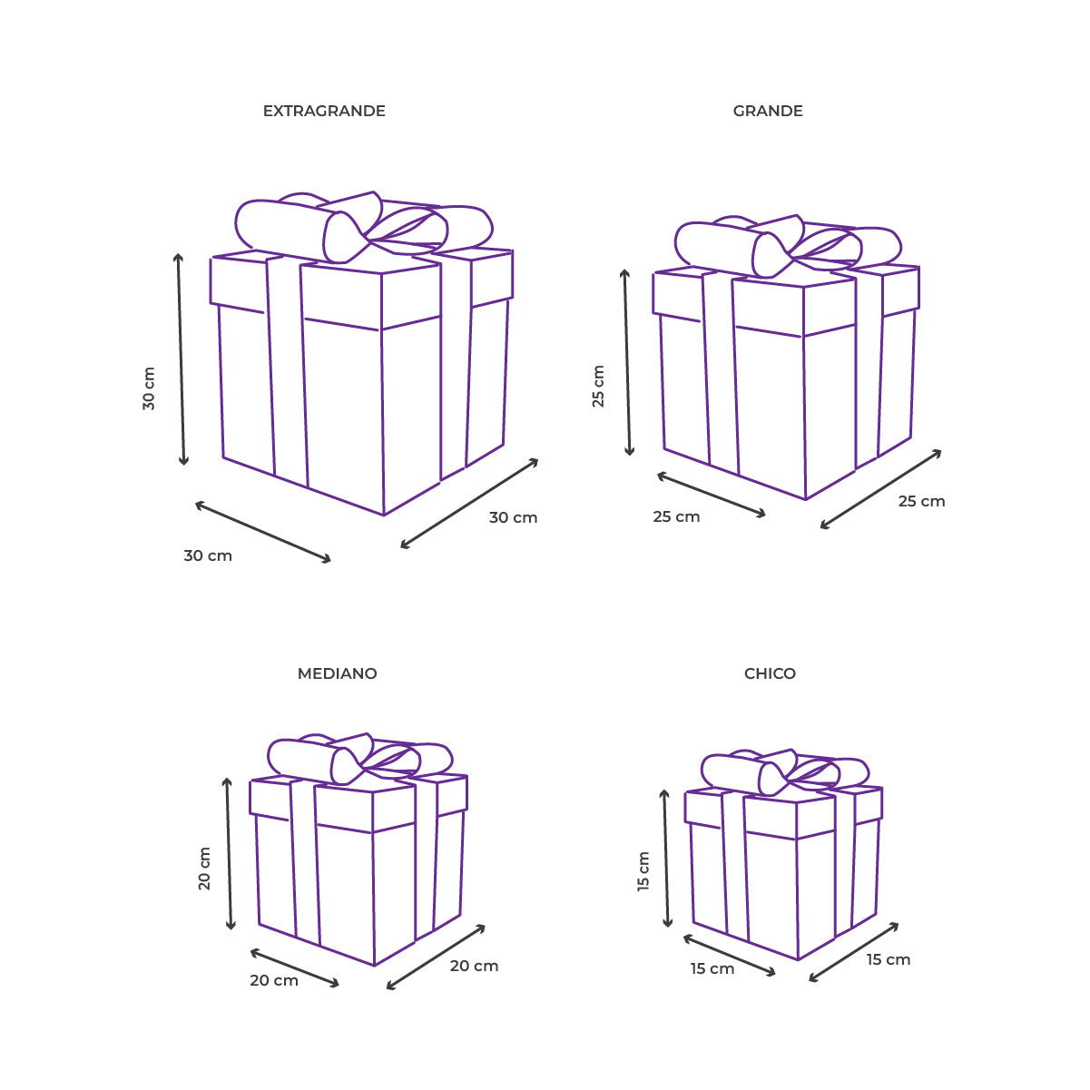 Caja para regalo navideña con moño 3D