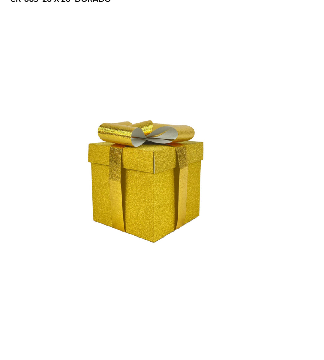 Caja para regalo navideña con moño 3D