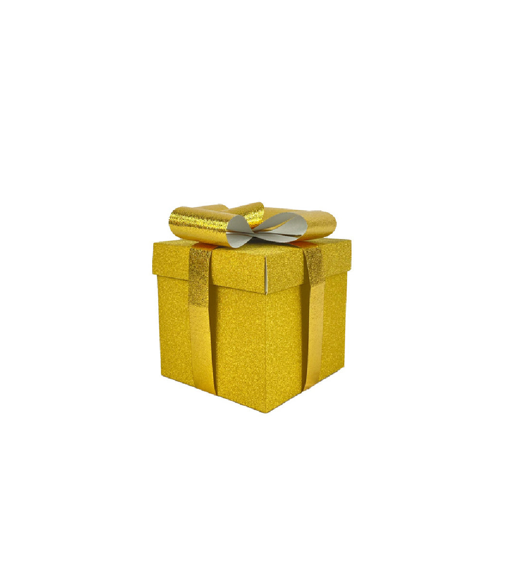 Caja para regalo navideña con moño 3D