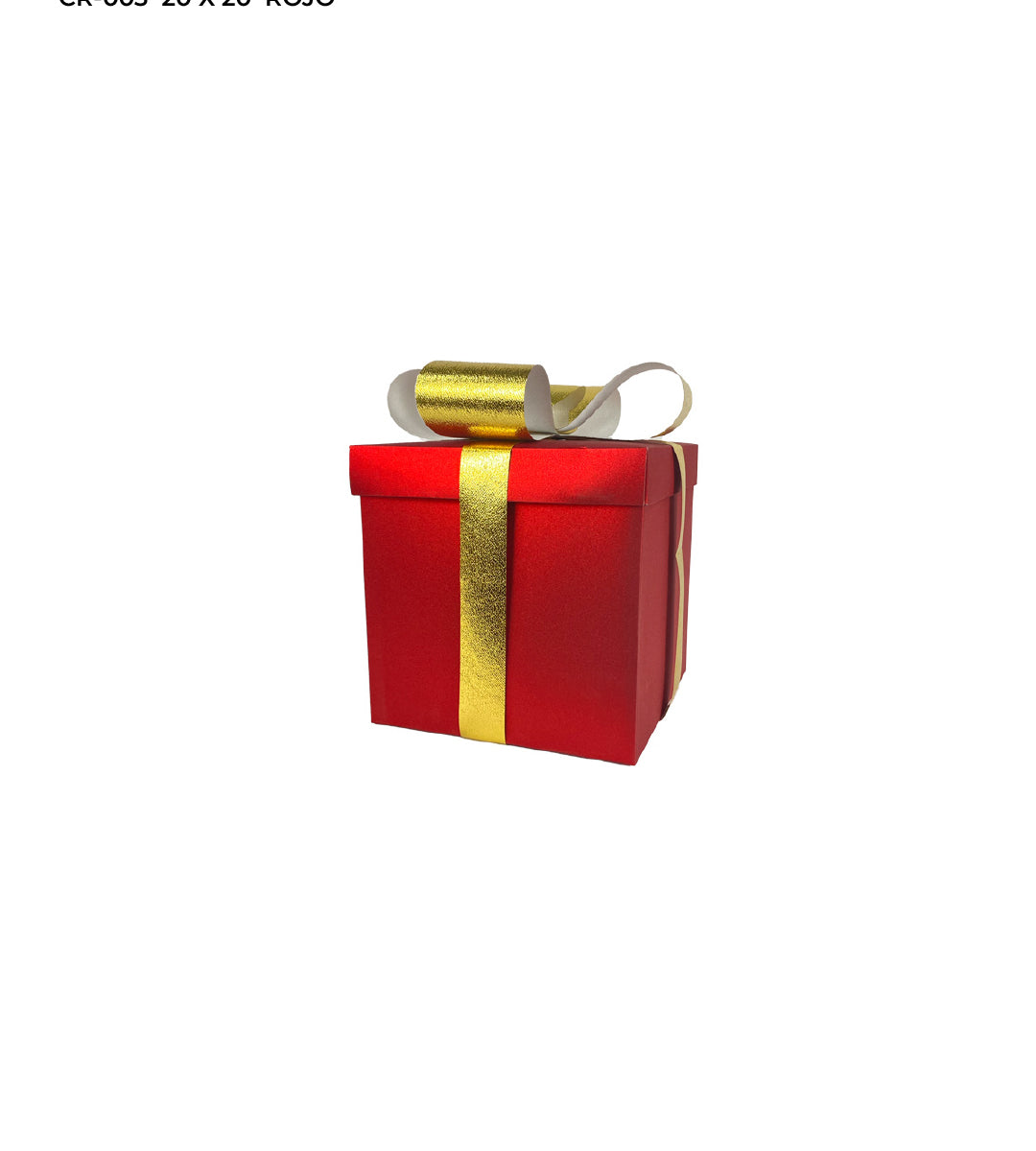 Caja para regalo navideña con moño 3D