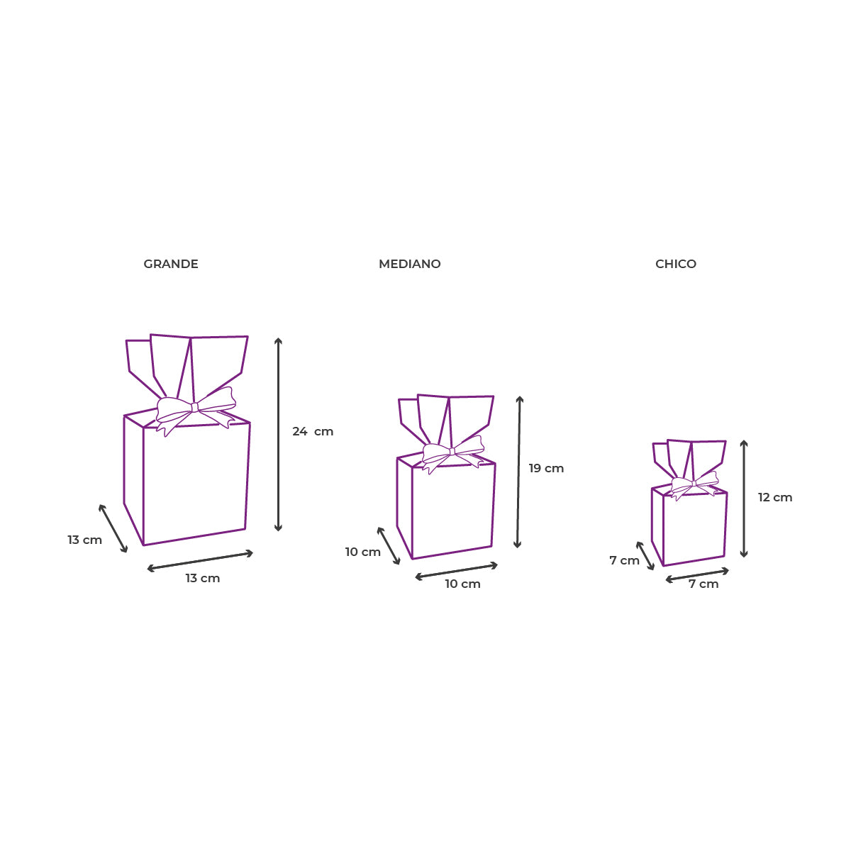 Caja de regalo en forma de dulce 2 piezas