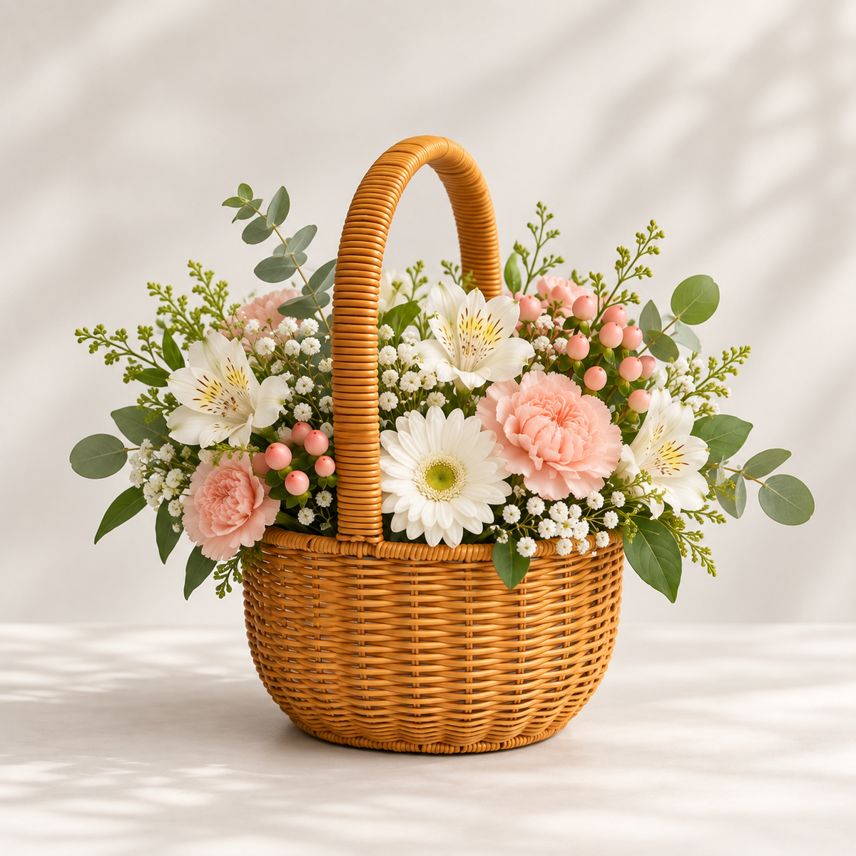 Juego de 2 Canastas Café para Arreglos Florales y Decoración