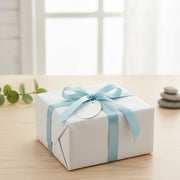 Listón floral doble satinado