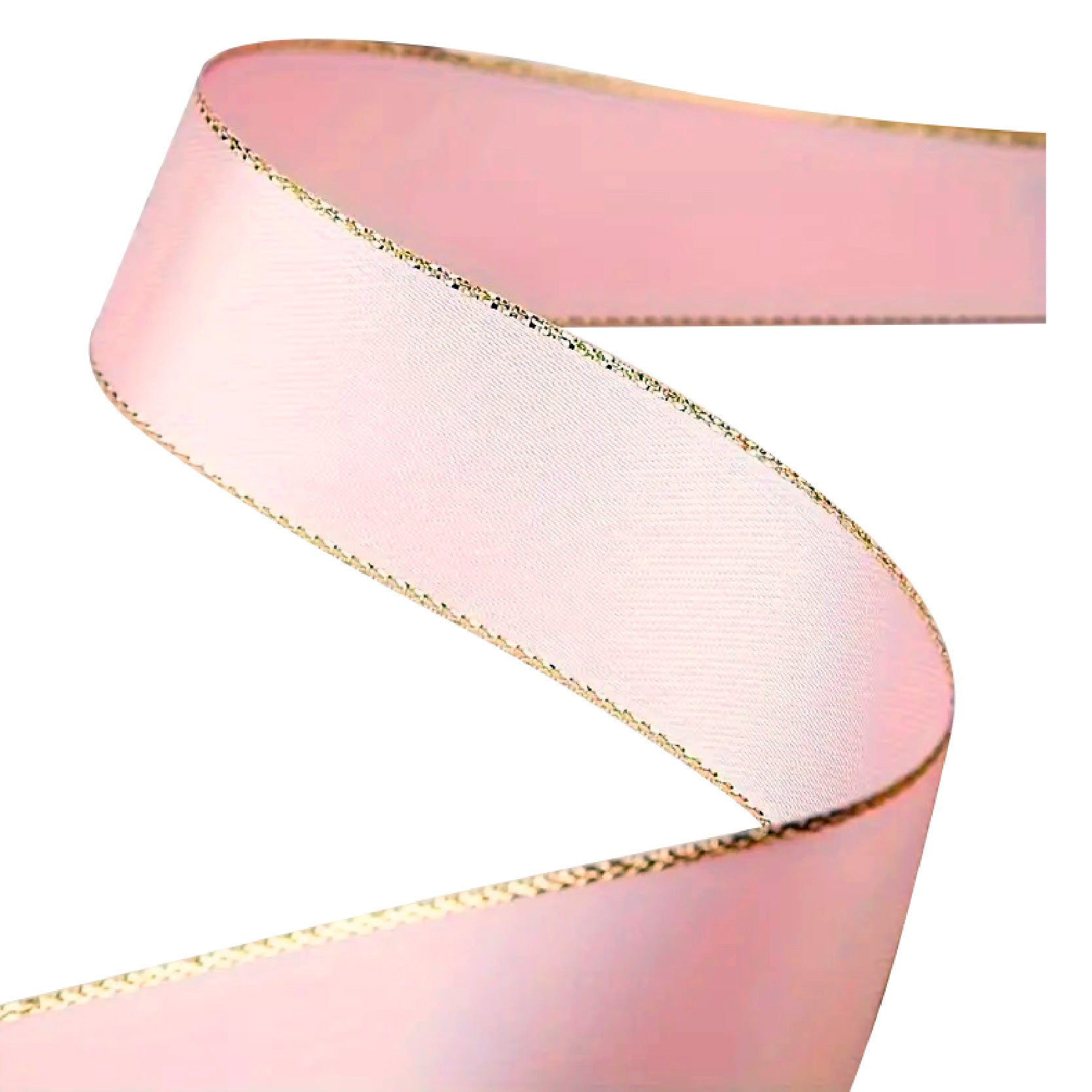 Listón satinado con dorado