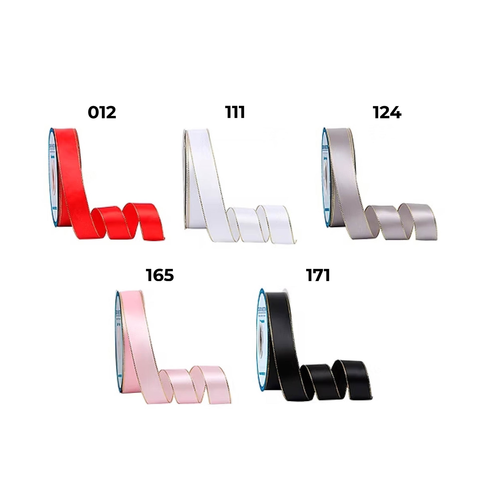 Listón satinado con dorado