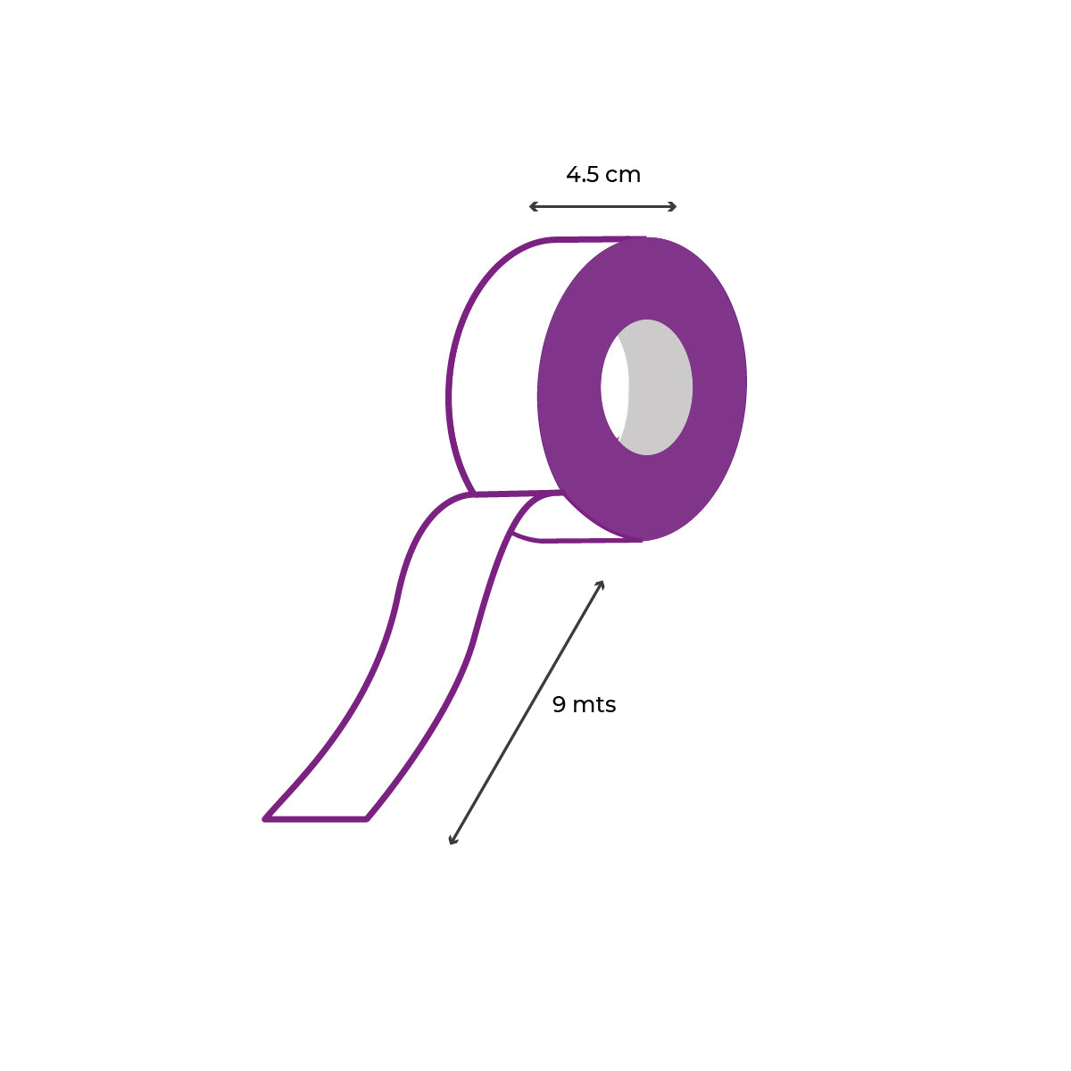 Listón suave ondulado orilla blanca y negra premium 4.5 cm