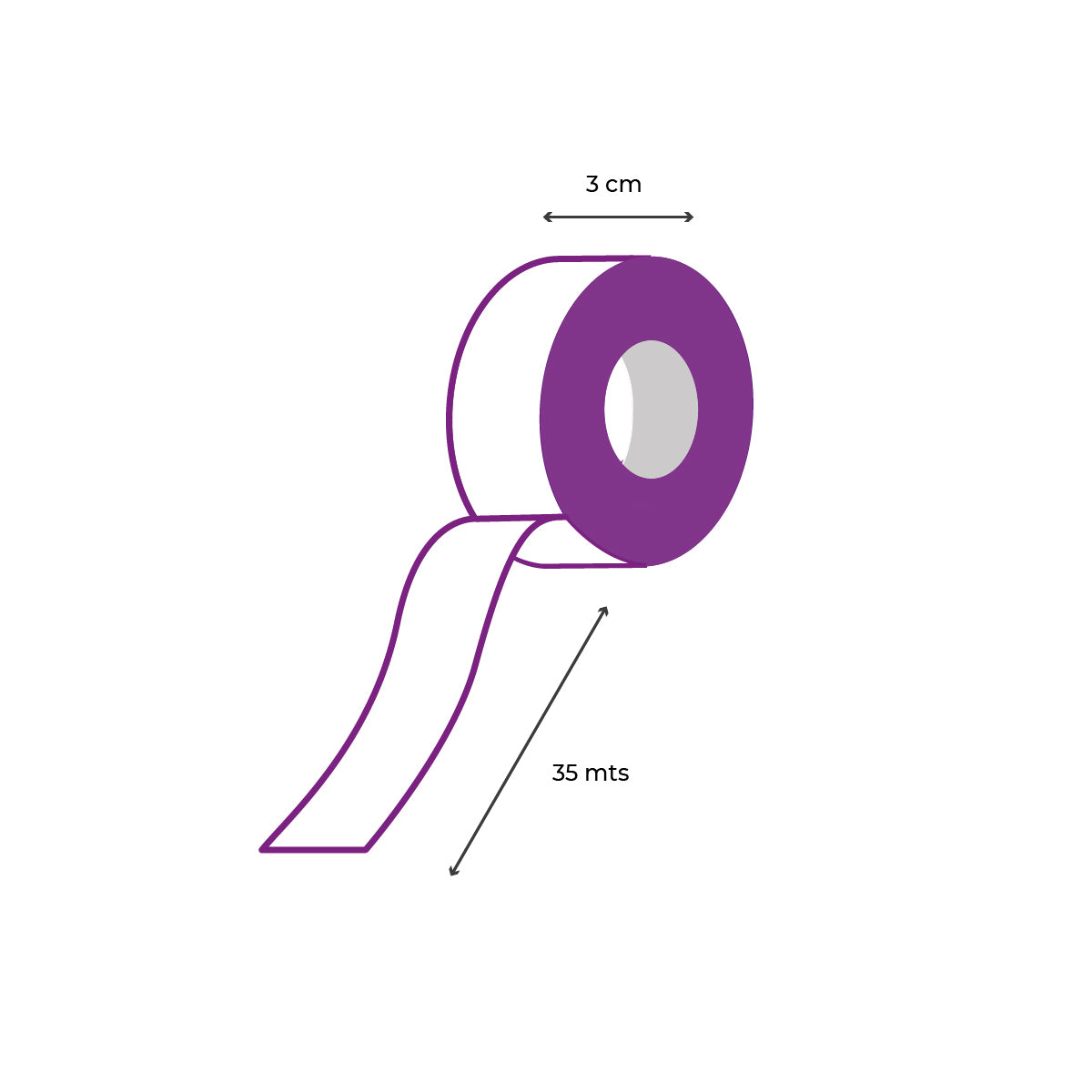 Listón de plástico para ramos