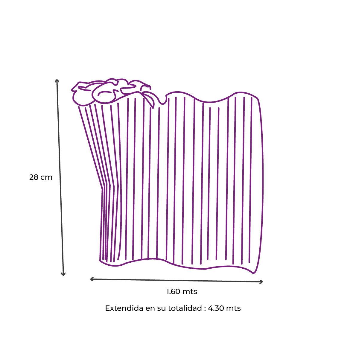 Malla con perlas para bouquet floral