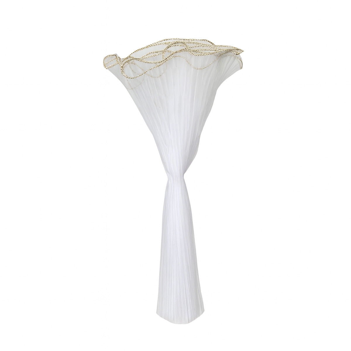 Malla para bouquet floral orilla dorada