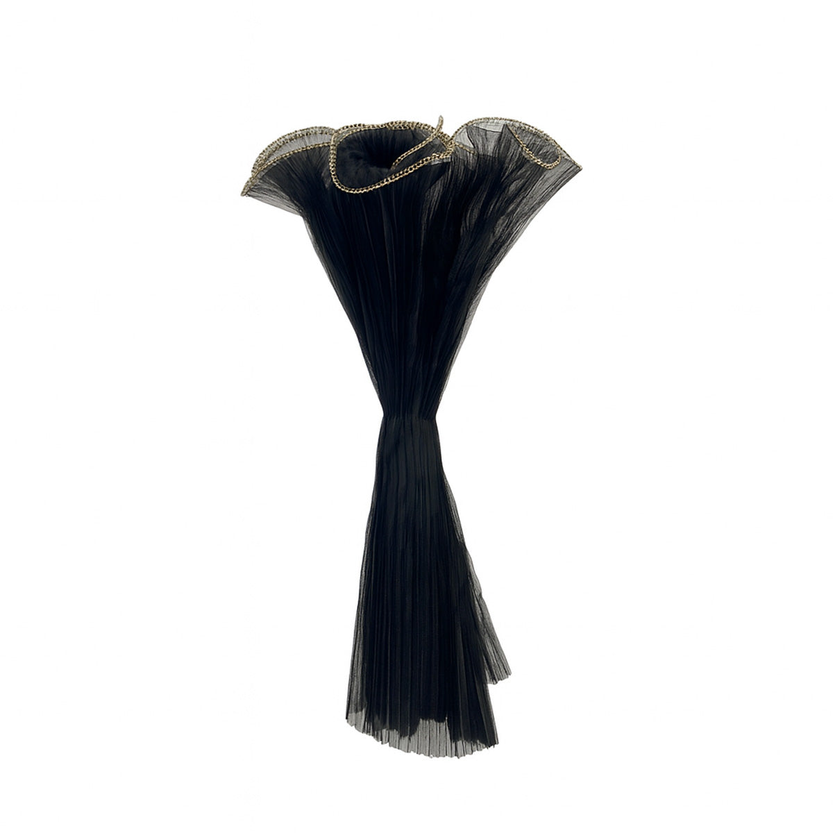 Malla para bouquet floral orilla dorada