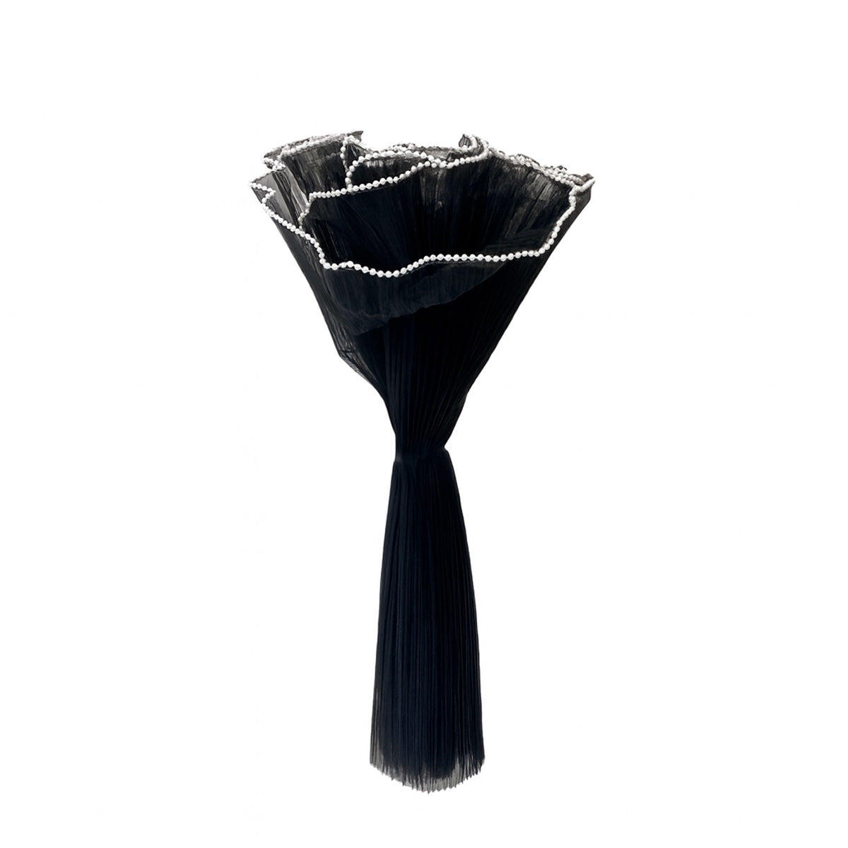 Malla con borde de perlas para bouquet floral