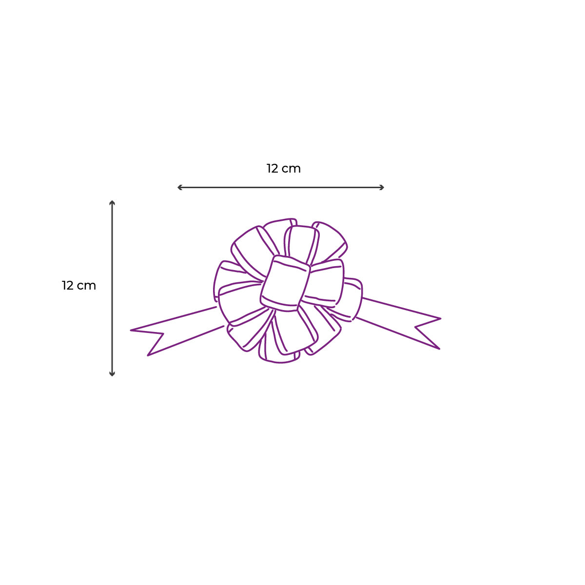 Moño mágico 12x12 20 Piezas