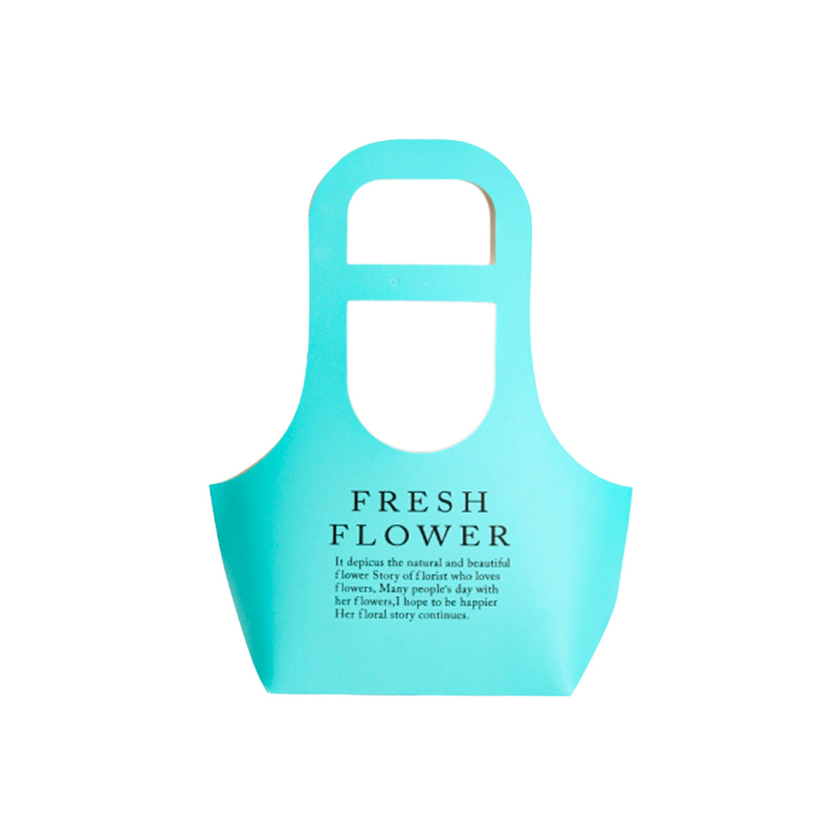 Bolsa de cartón para flores tipo canasta | Paq. 10 piezas