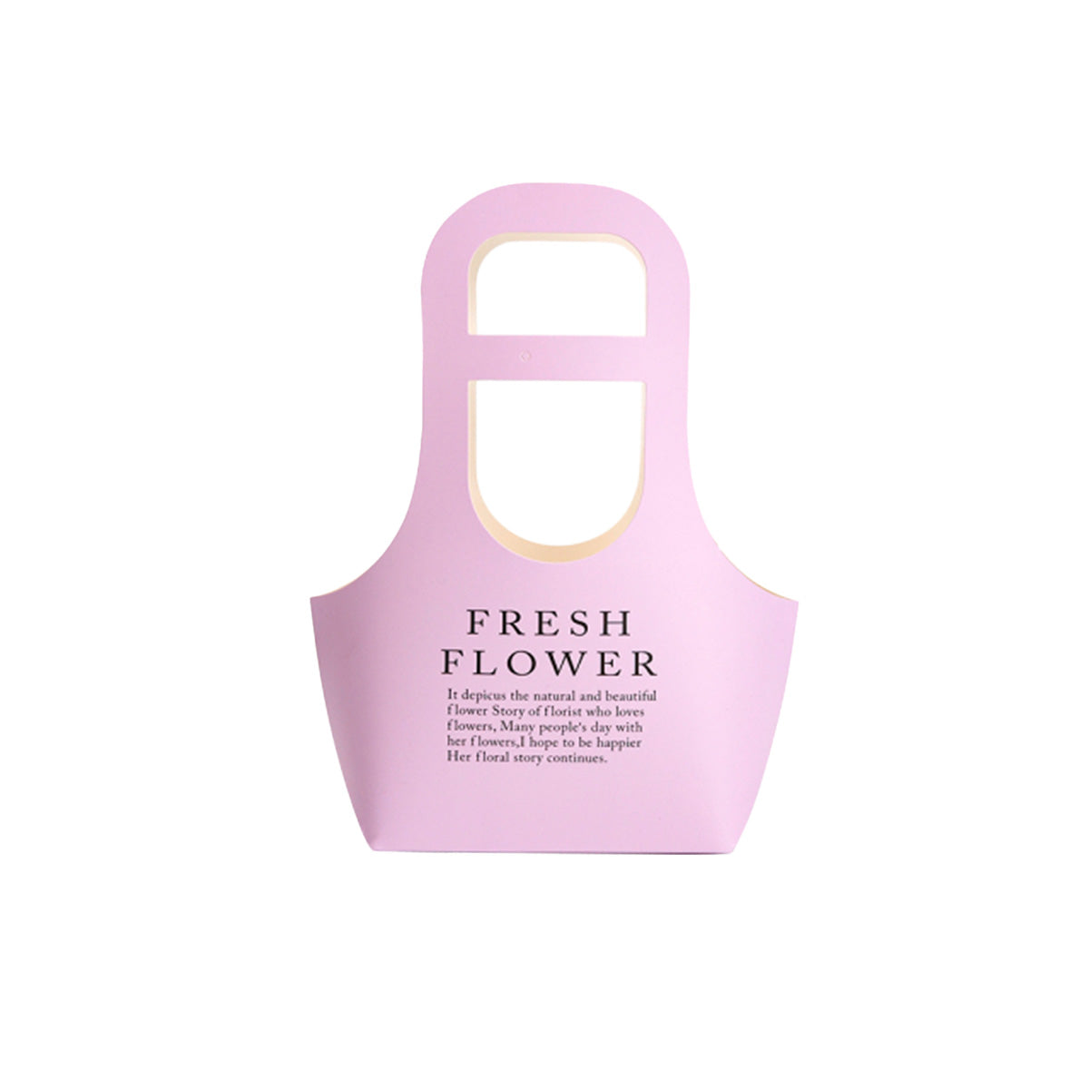 Bolsa de cartón para flores tipo canasta | Paq. 10 piezas