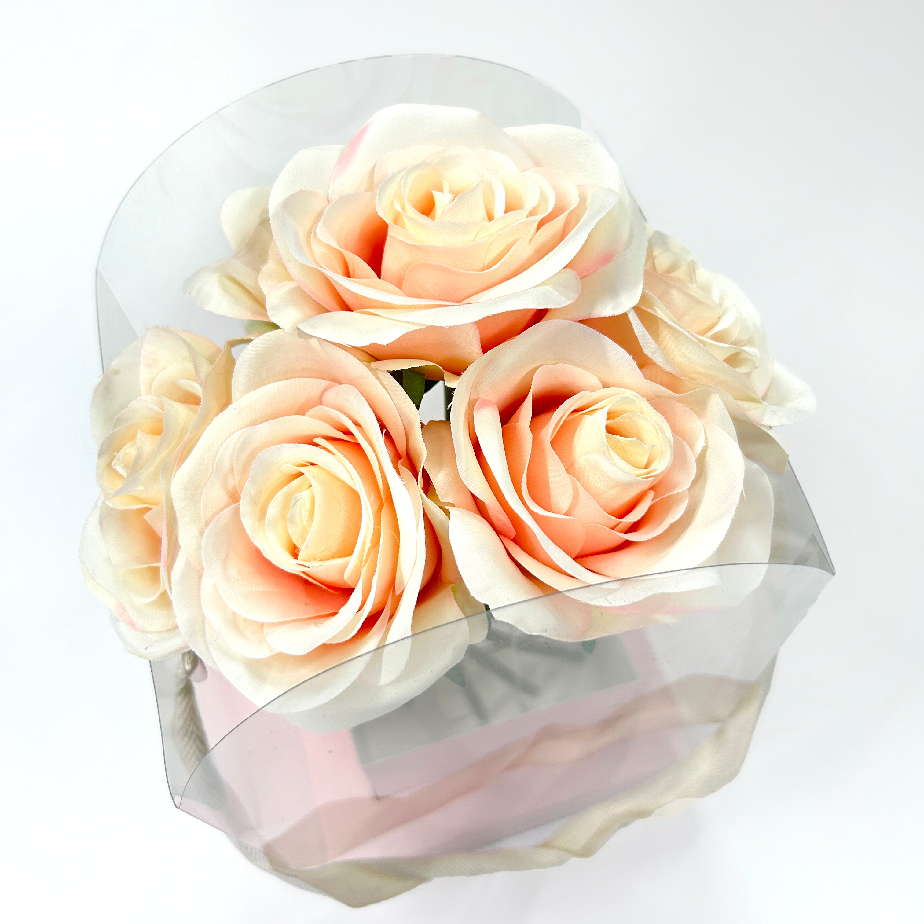 Caja transparente para flores paquete 5 piezas diferentes colores impermeable