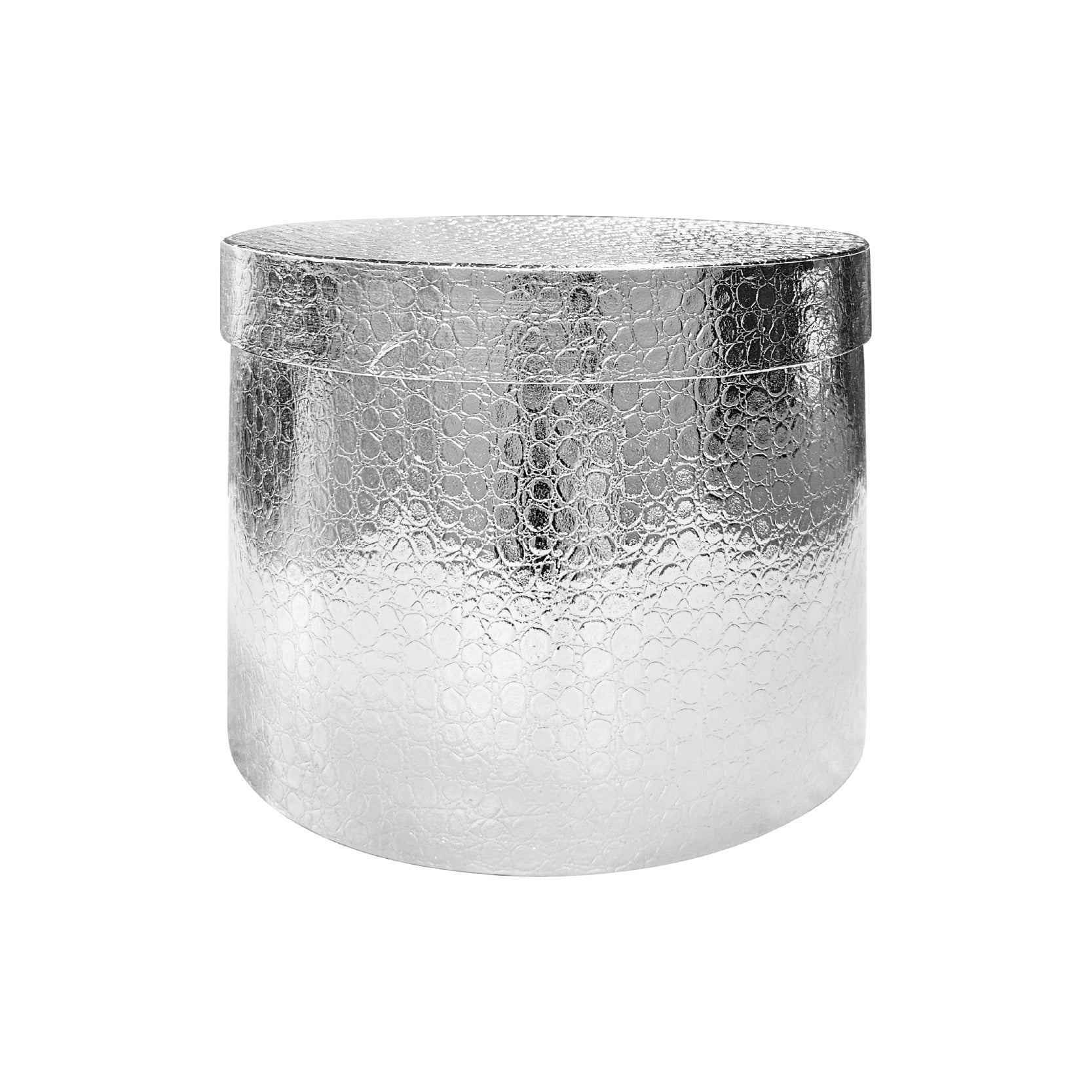 Caja floral en forma de cilindro, caja de cartón rígido para arreglos florales