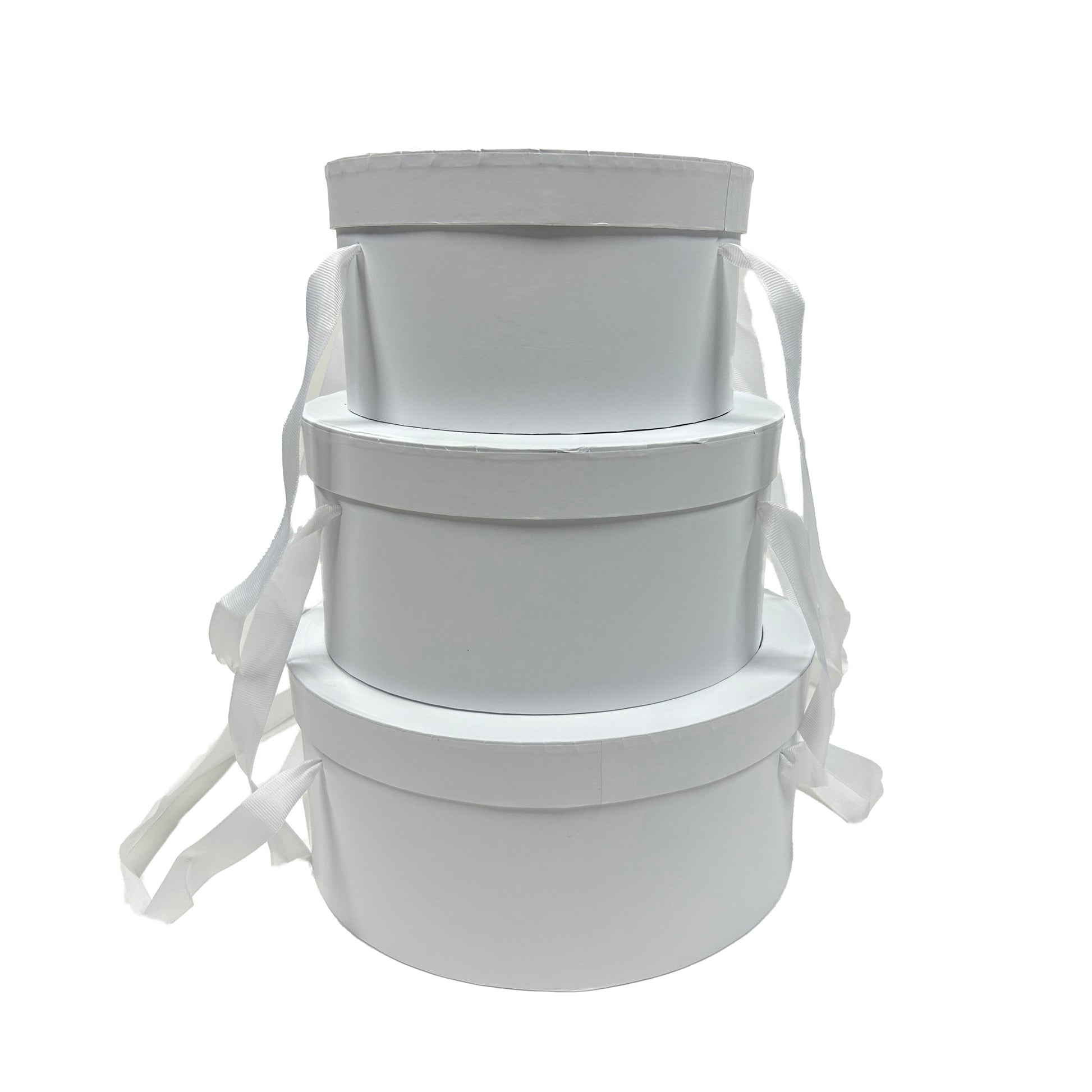 Caja floral estilo francés, caja para flores cartón rígido con tapa con ventana plástica 3 piezas