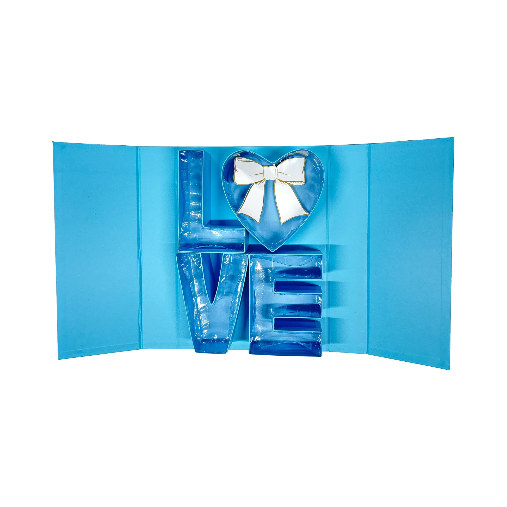 Caja floral letras LOVE, caja floral para arreglos florales 