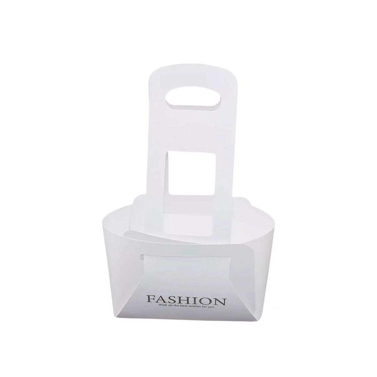 canasta de cartón para flores