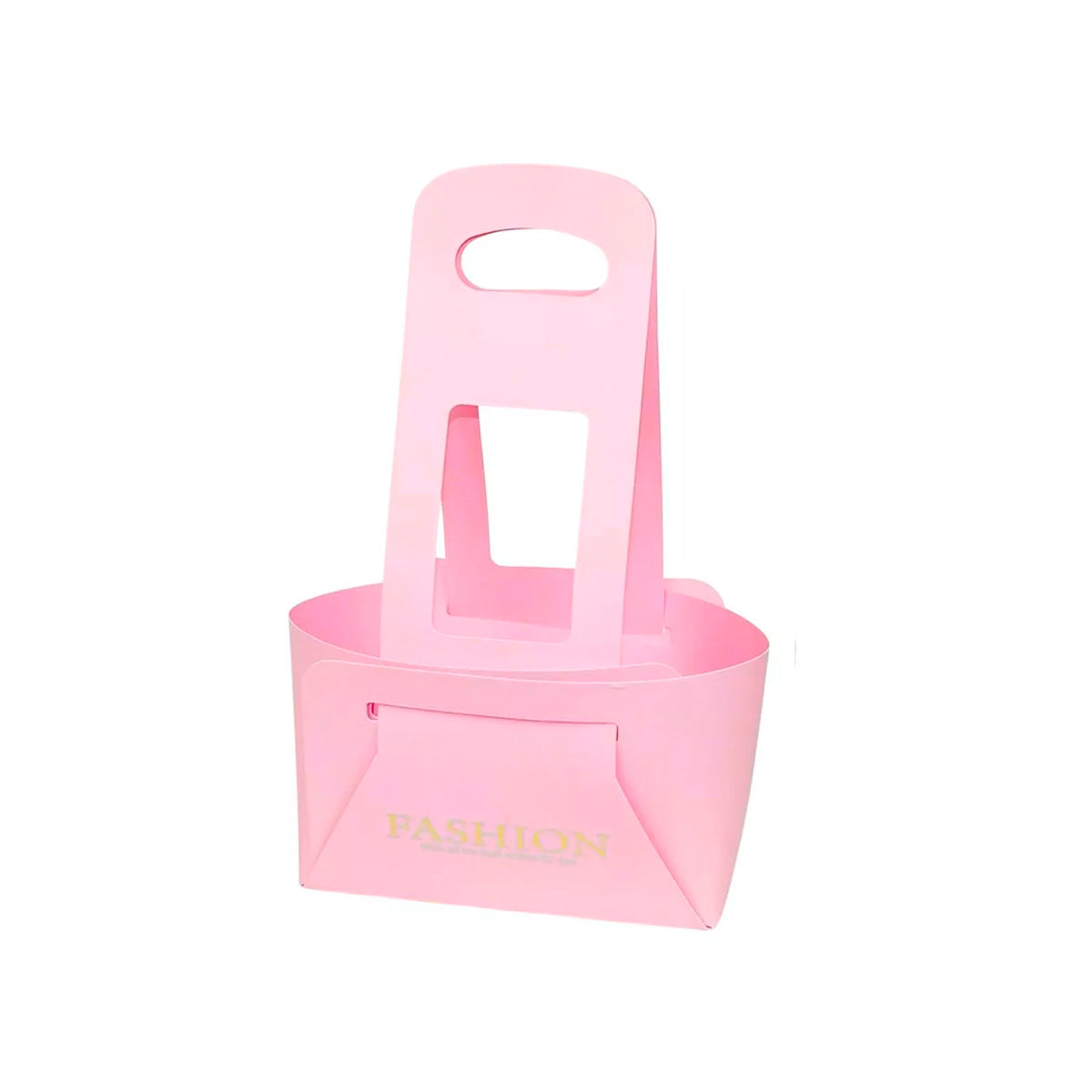 canasta de cartón para flores