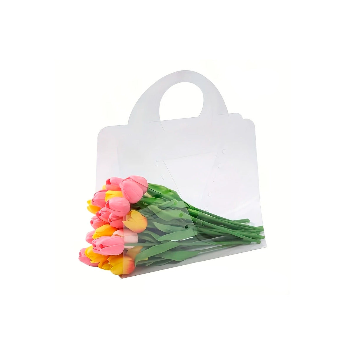bolsa transparente para flores