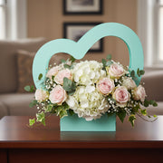 Bolsa de cartón tipo canasta para flores paquete 10 piezas